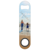 Uw eigen ontwerpfotobalksleutel met aangepaste tek speed flessenopener (Voorkant)