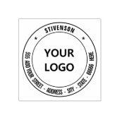 Uw Eigen Ontwerpnaam Logo en Adres Rubberzegel Rubberstempel (Afrduk)