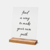 Uw eigen pad Acryl teken Acryl Bord (Hoek)