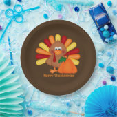 Uw eigen papieren Bord 9-inch Thanksgiving Turkije (Feest)