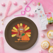 Uw eigen papieren Bord 9-inch Thanksgiving Turkije (Feest)