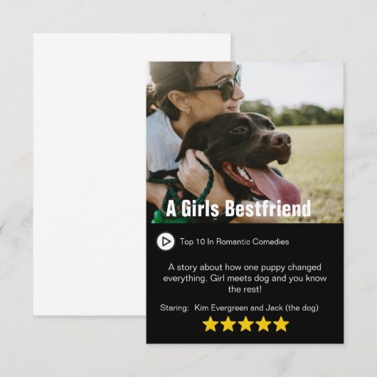 Uw eigen persoonlijke Kaart van het Poster van de  (Voorkant / Achterkant)