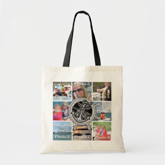 Uw eigen persoonlijke Nautical Bag 8 afbeeldingen Tote Bag (Voorkant)