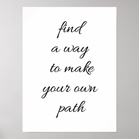 Uw eigen Poster van het Pad (Voorkant)