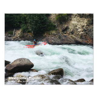 Uw eigen rivier raften foto met bijschrift afdruk