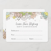 Uw eigen Sjabloon voor cadeaubon bewerken (Voorkant / Achterkant)