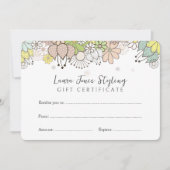 Uw eigen Sjabloon voor cadeaubon bewerken (Voorkant)