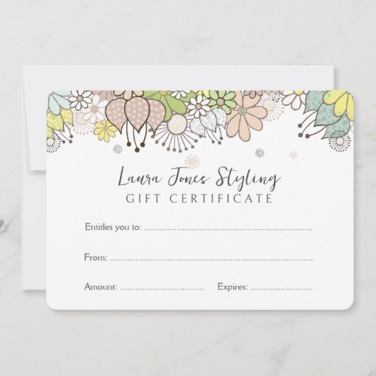 Uw eigen Sjabloon voor cadeaubon bewerken (Voorkant)