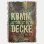 Uw eigen teksten, Gezegden en wisdoma's Deken (Voorkant Verticaal)