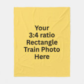 Uw eigen treinfoto hier - Medium Fleece Deken (Voorkant)