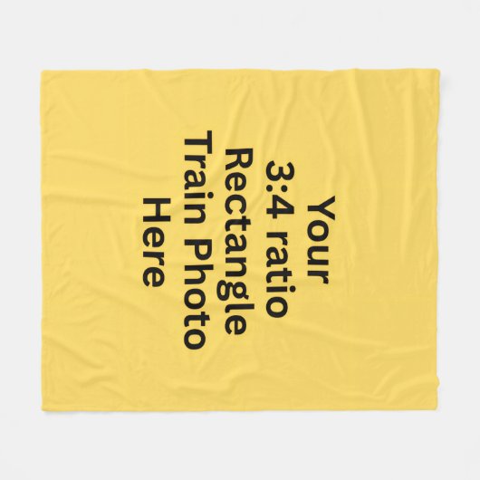 Uw eigen treinfoto hier - Medium Fleece Deken (Voorkant (Horizontaal))