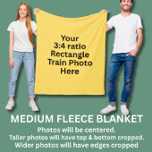 Uw eigen treinfoto hier - Medium Fleece Deken