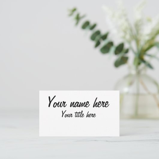 uw eigen visitekaartje (Staand voorkant)