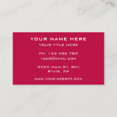 Uw eigen Visitekaartje van de Doopvont en van de K (Achterkant)