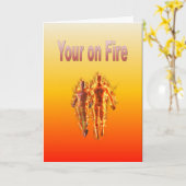 Uw eigen vuur kaart (Gele Bloem)