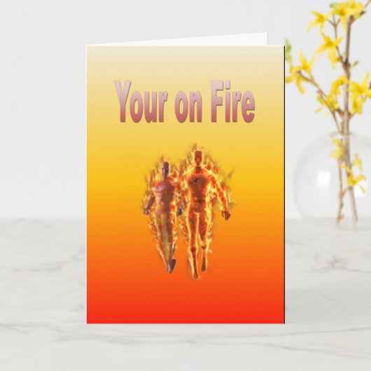 Uw eigen vuur kaart (Gele Bloem)