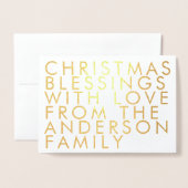 Uw eigen Wenskaart voor goudkoorts voor tekst Folie Kaarten (Voorkant met envelop)