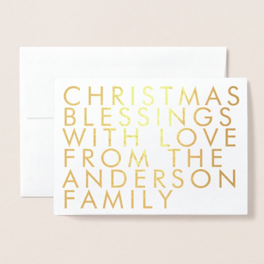 Uw eigen Wenskaart voor goudkoorts voor tekst Folie Kaarten (Voorkant met envelop)