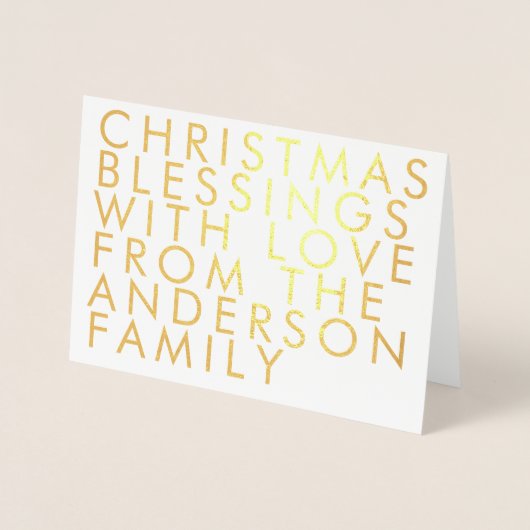 Uw eigen Wenskaart voor goudkoorts voor tekst Folie Kaarten (Voorkant)