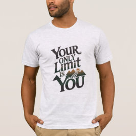 Uw enige limiet groene Natuur Inspirerend offerte T-shirt