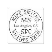 uw enveloppen met een stijlvol monogram rubberstempel (Afrduk)