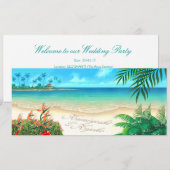 UW EXOTIEF Beach VRAAG ME 2 SLEEPNAMEN IN ZAND Kaart (Voorkant / Achterkant)