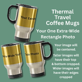 Uw extra brede rechthoek trein foto op reisbeker