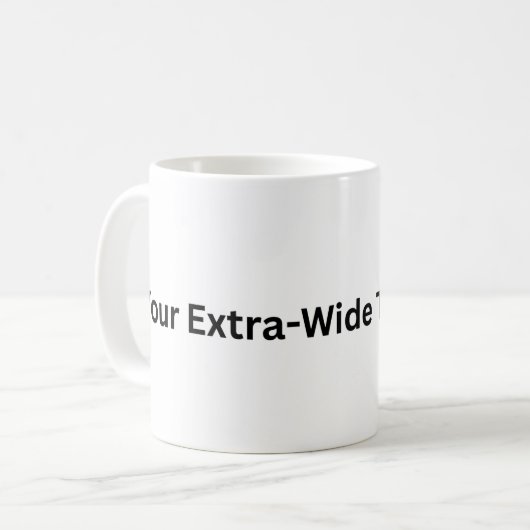 Uw extra brede treinfoto koffiemok (Voorkant links)