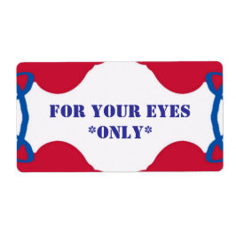 UW EYES ONLY-LABEL ETIKET