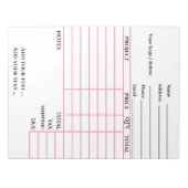 Uw Factuurblok Notitieblok (Voorkant)