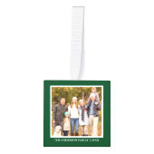 Uw familie 4 fotocollage groen decoratie (Voorkant)