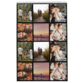 Uw Familie Aangepaste Fotokalender Zwart 2026 Kalender (Hoes)