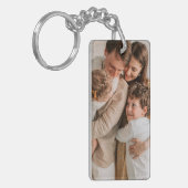 Uw familie afbeelding aanpassen sleutelhanger (Voorkant Links)