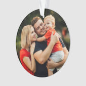 Uw familie Definitie Foto Snowflakes Kerstmis Ornament (voorkant)