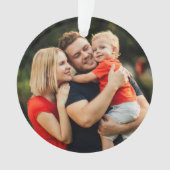 Uw familie Definitie Foto Snowflakes Kerstmis Ornament (voorkant)