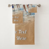 Uw Familie Foto Badhanddoek Set Aangepaste Tekstna Bad Handdoek (Insitu)