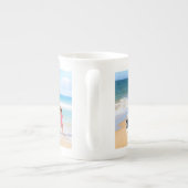 Uw Familie Foto Collage Bone China Mok met Tekst (Achterkant)