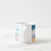 Uw Familie Foto Collage Espresso Cup met Tekst Kop (Achterkant)