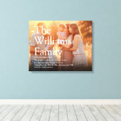 Uw familie foto en definitie modern canvas afdruk (Insitu (Houten vloer))