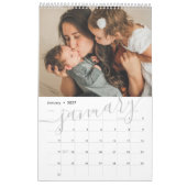Uw familie foto maand per maand gepersonaliseerd kalender (Jan 2027)