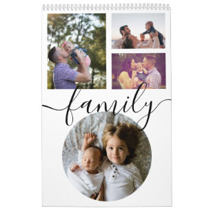 Uw familie foto maand per maand gepersonaliseerd kalender