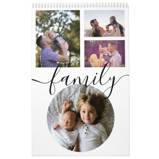 Uw familie foto maand per maand gepersonaliseerd kalender (Hoes)