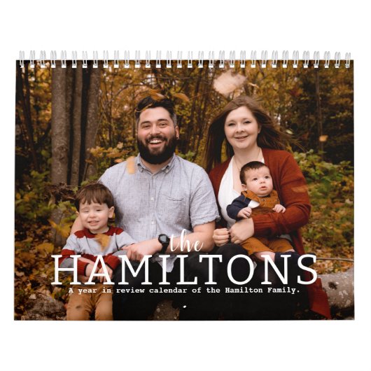 Uw familie foto maand per maand gepersonaliseerd kalender (Hoes)