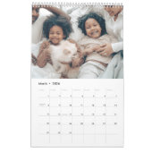 Uw familie foto maand per maand gepersonaliseerd kalender (Mar 2026)