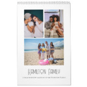 Uw familie foto maand per maand gepersonaliseerd kalender (Hoes)