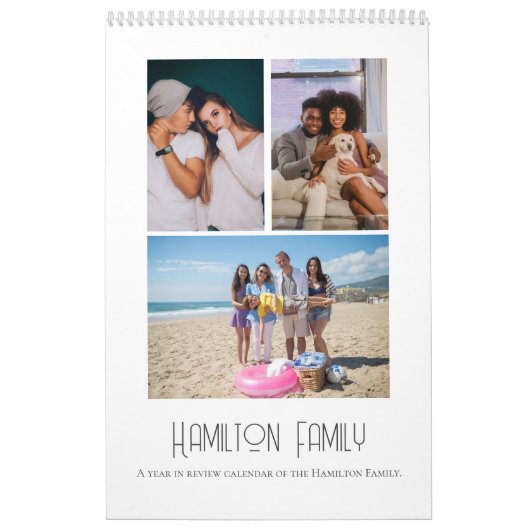 Uw familie foto maand per maand gepersonaliseerd kalender (Hoes)