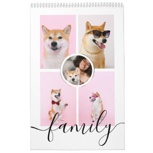 Uw familie foto maand per maand gepersonaliseerd kalender