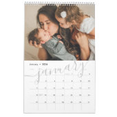 Uw familie foto maand per maand gepersonaliseerd kalender (Jan 2026)