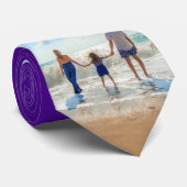 Uw Familie Foto Stropdas Aangepaste Kleuren en Tek (Opgerold)