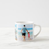Uw Familie Fotocollage Espresso Cup Aangepaste Tek Kop (Rechts)